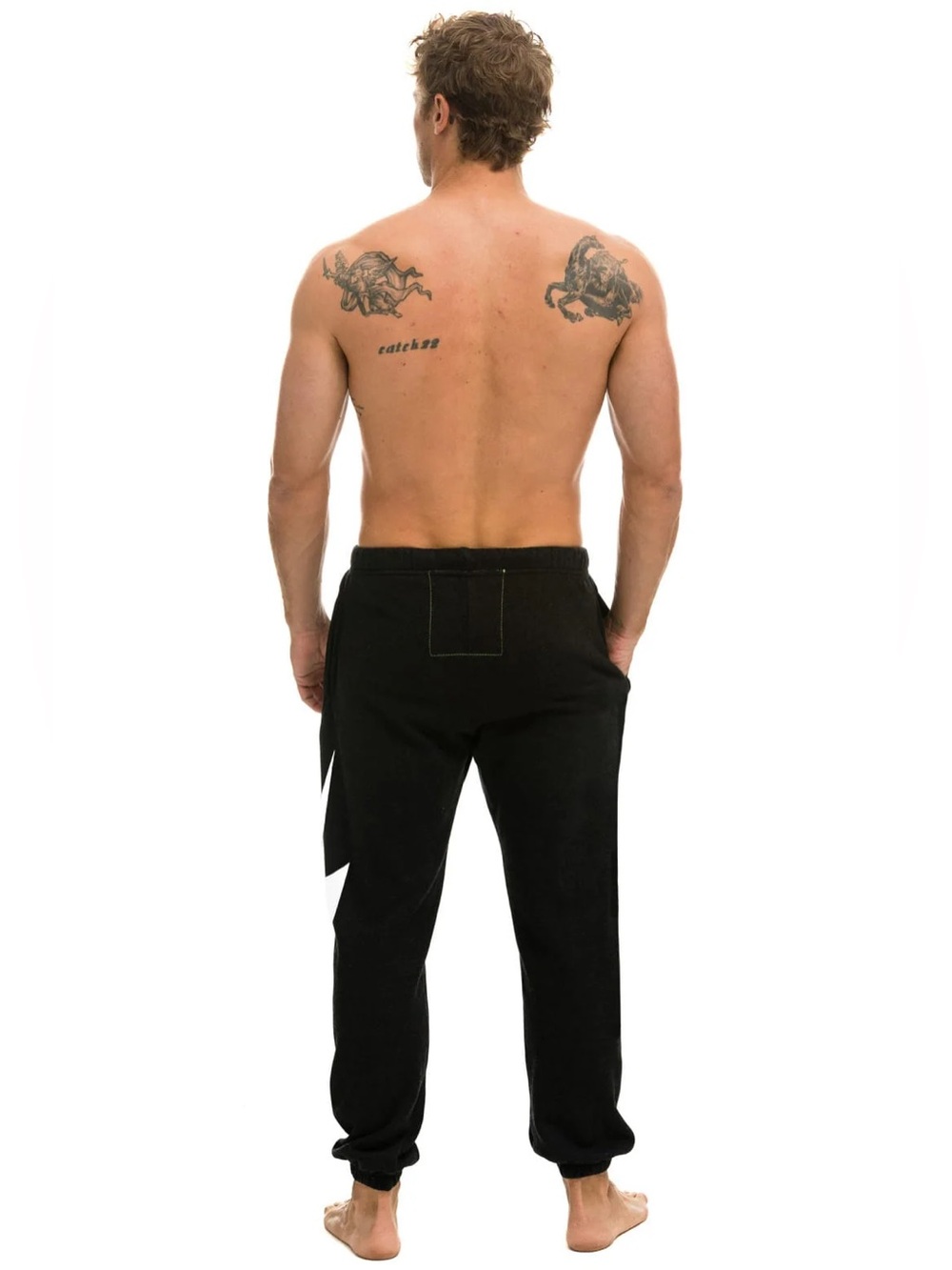 Aviator Nation Unisex Black unisex Lightning Bolt Sweatpants NWOT- S - Picture 7 of 14